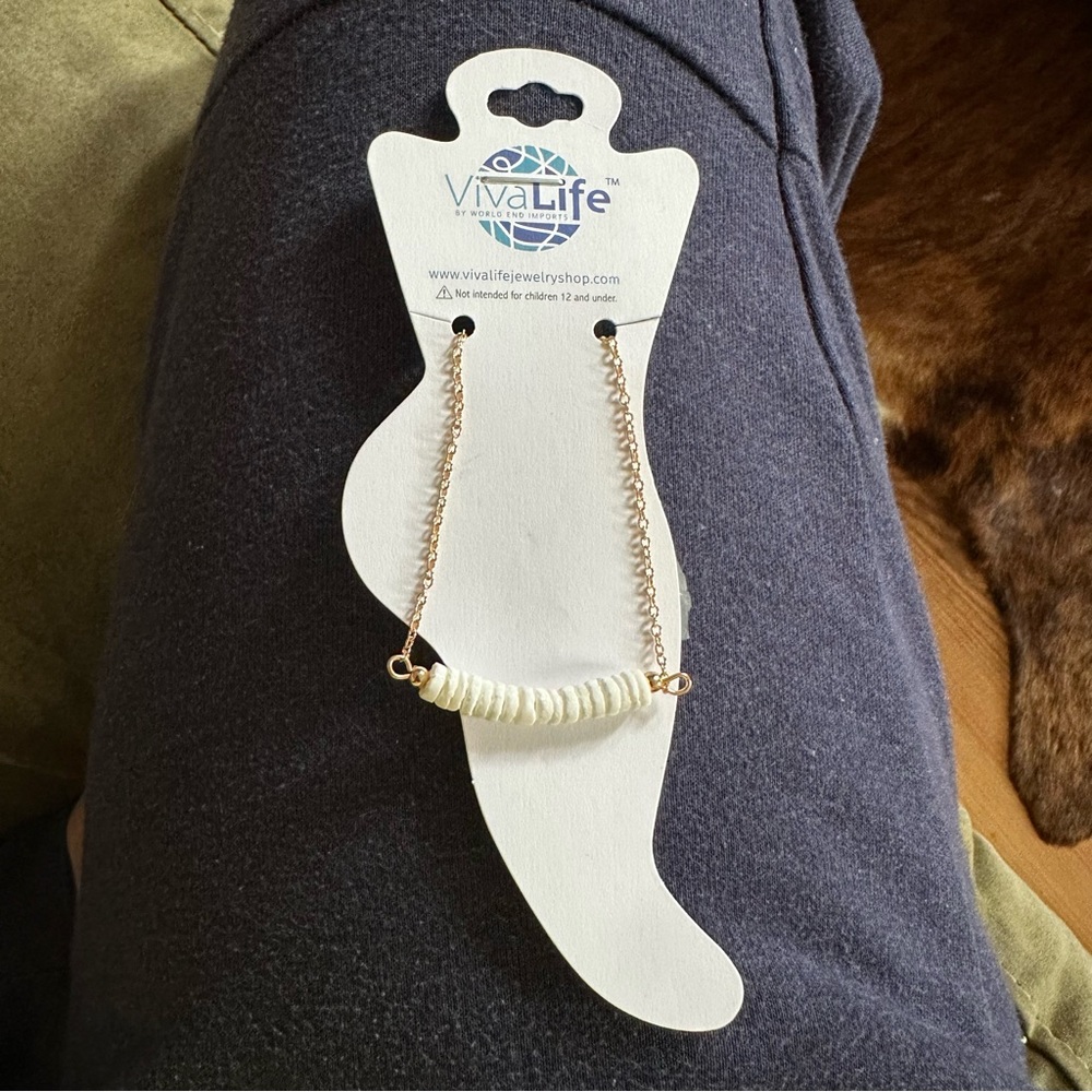 VivaLife Anklet Shell and Gold Tone